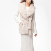 V° 73 Penny 73C19EX04 Pelliccia Donna Bianco
